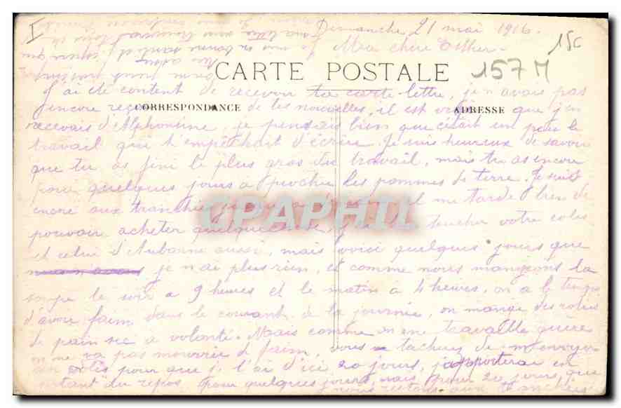 CPA Dijon place Edgard Quinet Abside St Michel  — Rückseite