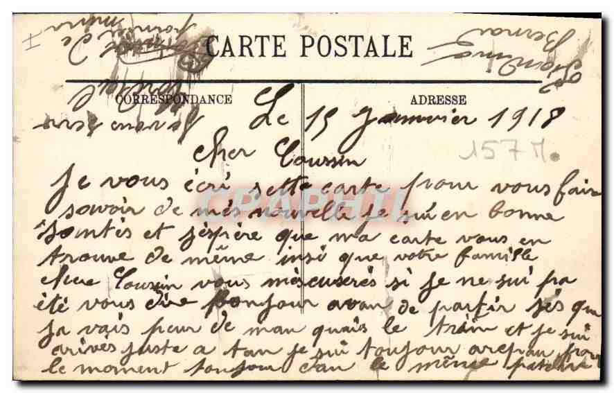 CPA Dijon l'hopital et le pont de l'Ouche  — Rückseite