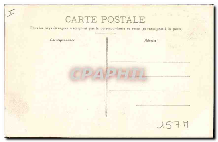 CPA Dijon place d'Armes hotel de ville  — Rückseite
