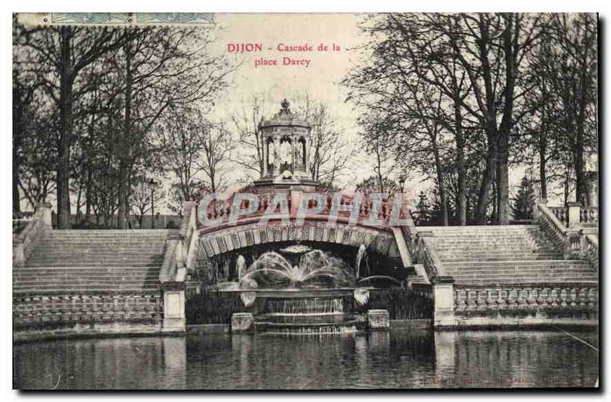 CPA Dijon cascade de la place darcy 
