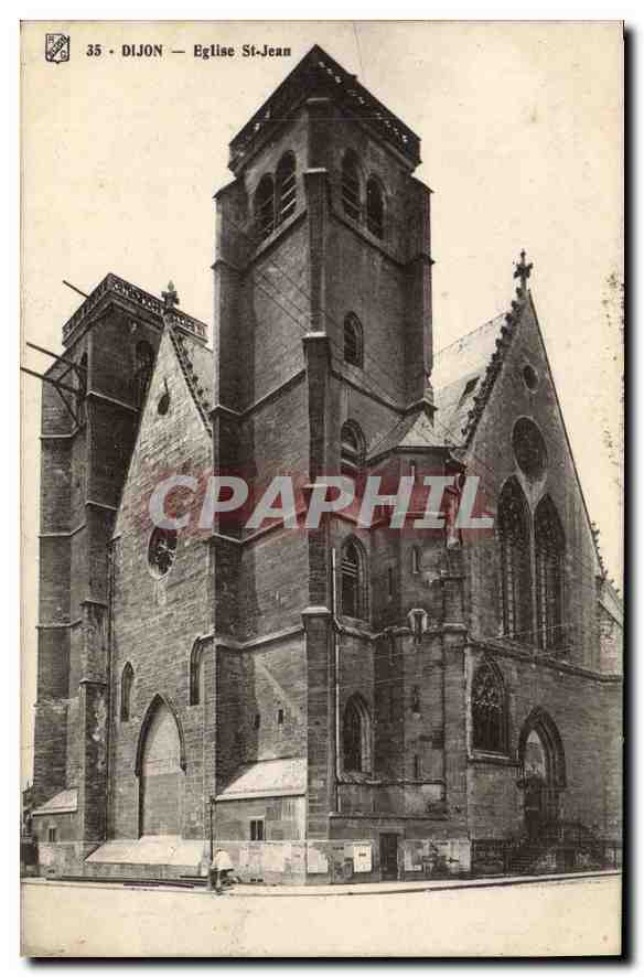 CPA Dijon eglise St Jean 
