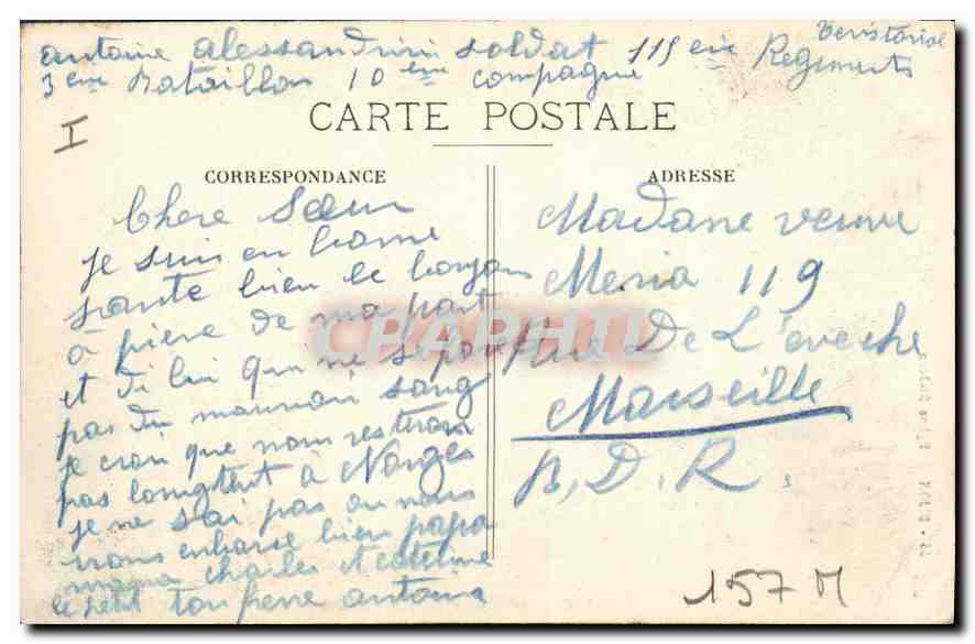 CPA Dijon eglise St Jean  — Rückseite