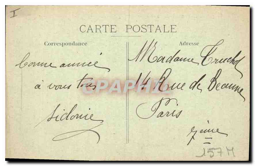 CPA Dijon la Bourse du Commerce et eglise Saint Michel  — Rückseite
