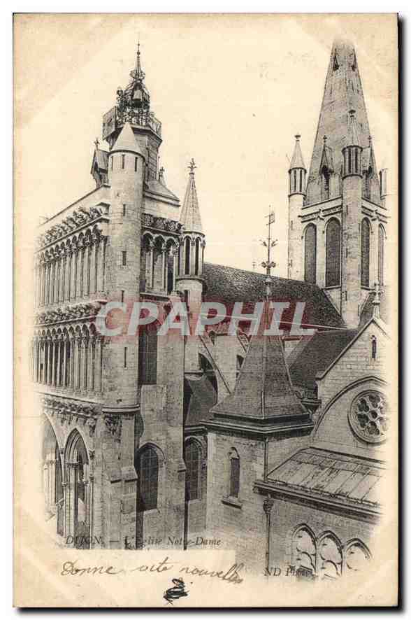 CPA Dijon l'eglise Notre Dame 