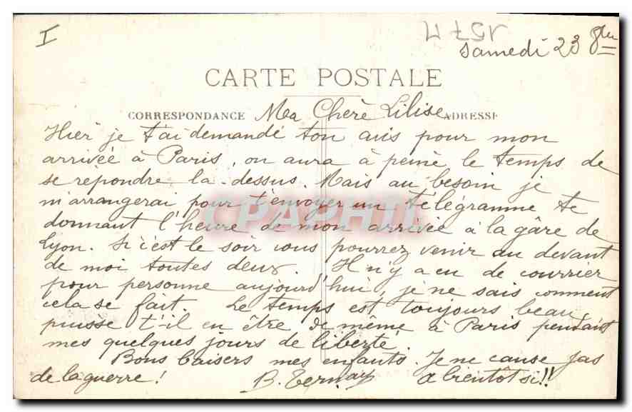 CPA Dijon la Chaumiere a l'Arquebuse  — Rückseite