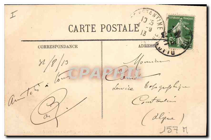 CPA Dijon vue generale vers Saint Benigne  — Rückseite