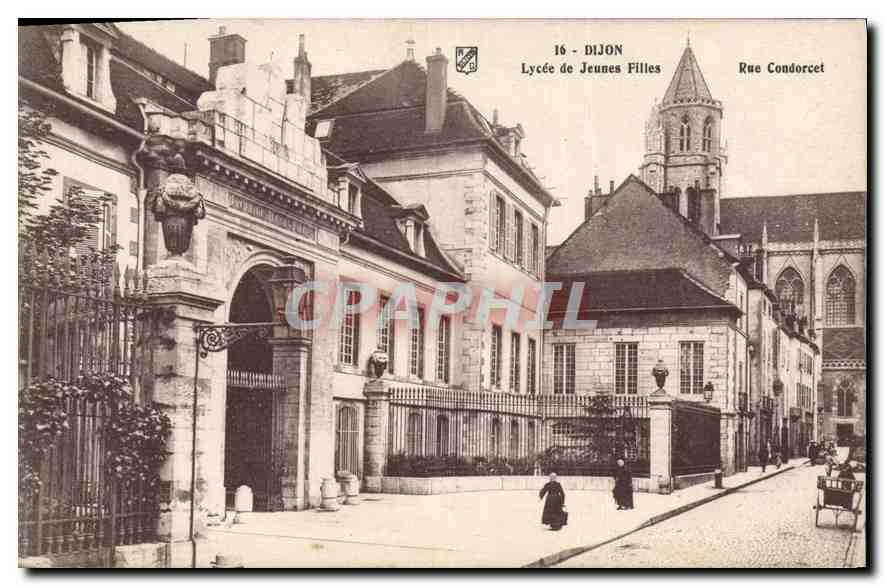 CPA Dijon Lycee de jeunes filles rue Condorcet 
