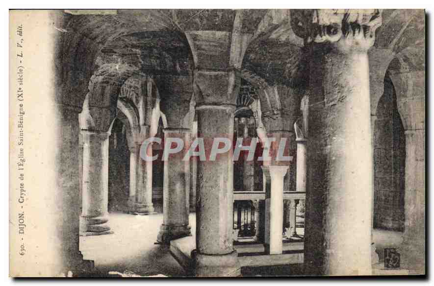 CPA Dijon Crypte de l'eglise Saint Benigne XI siecle 