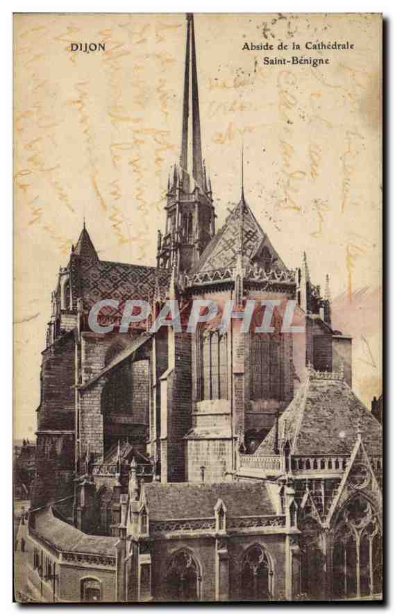 CPA Dijon Abside de la cathedrale Saint Benigne 