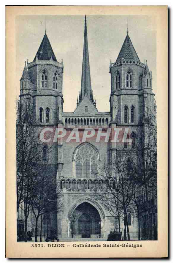 CPA Dijon cathedrale Sainte Benigne 