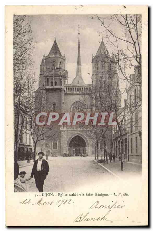 CPA Dijon Eglise cathedrale Saint Benigne 