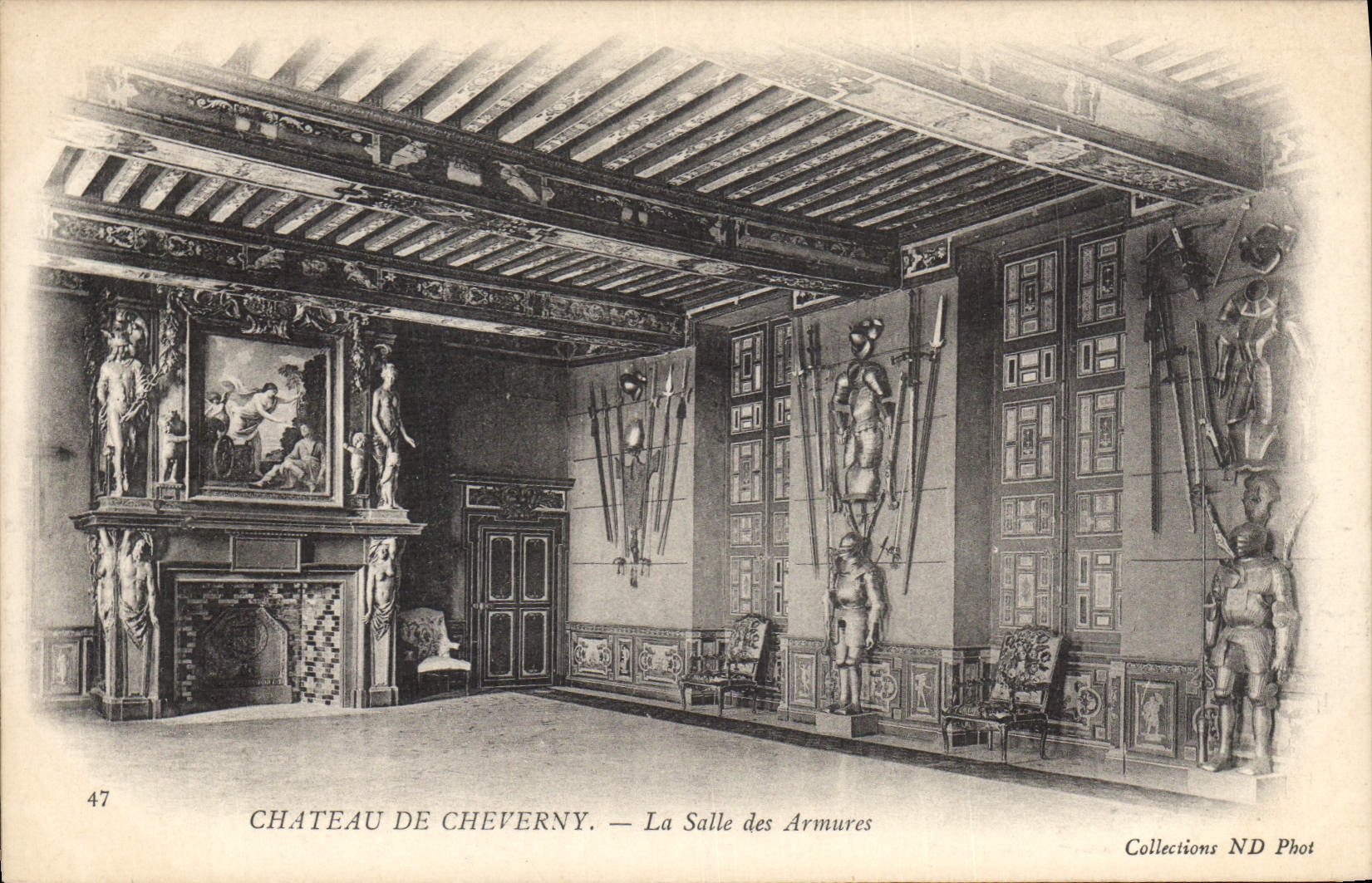 CPA Chateau de Cheverny la salle des Armures 