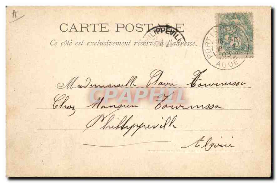 CPA Marseille Quai des Messageries Maritimes  — Rückseite