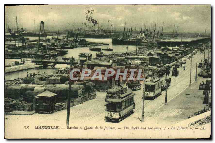 CPA Marseille Bassins et Quais de la Joliette 