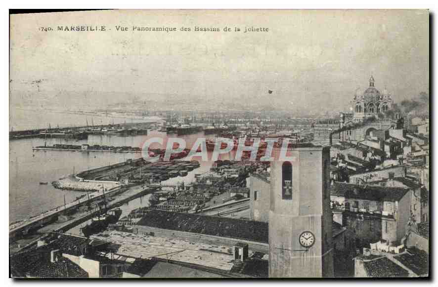 CPA Marseille vue panoramique des Bassins de la Joliette 