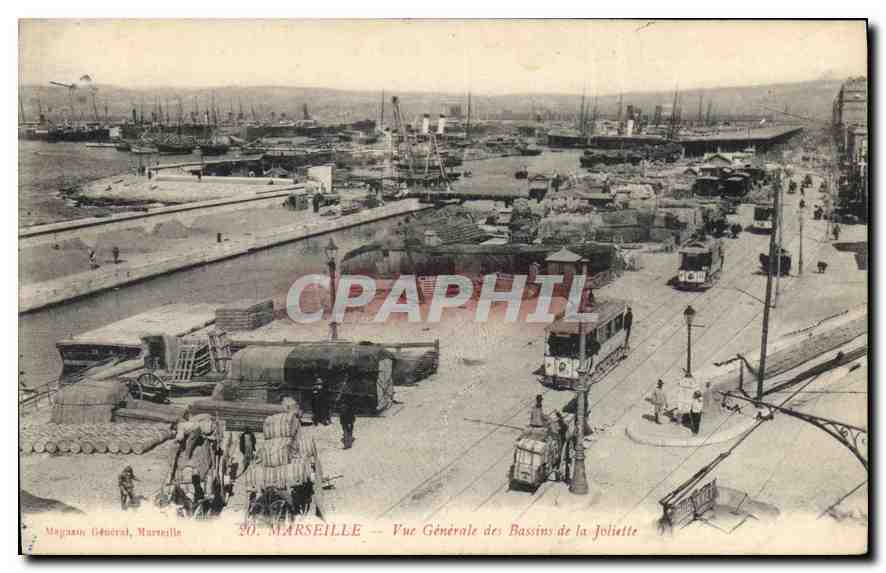 Marseille — Vue Générale des Bassins de la Joliette — Magnann Général, Marseille, n°20