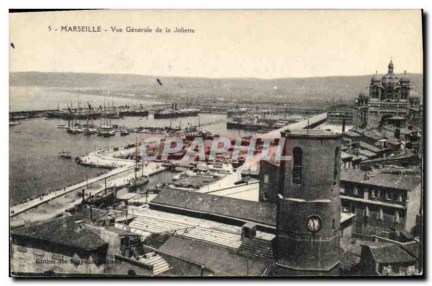 CPA Marseille vue generale de la Joliette 