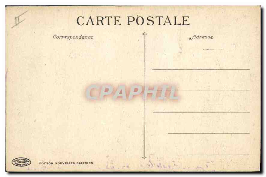 CPA Marseille porte de la Joliette vu du Pharo  — Rückseite