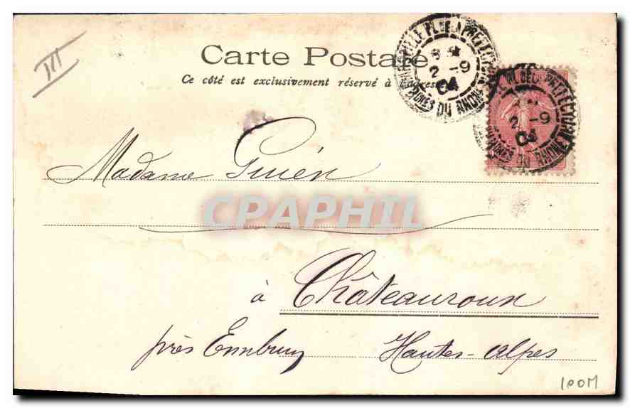 Les Pierres-Plates (bains populaires) — Marseille — Henri part, puis E.A. — N° 419 — Reverso