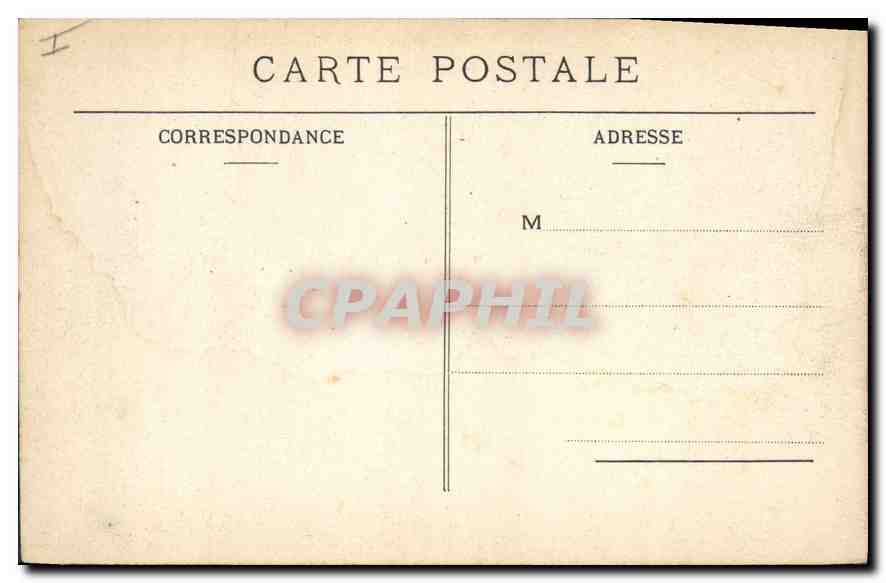 CPA Marseille la grande Jetee  — Verso