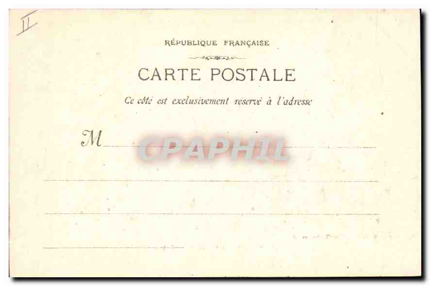 CPA Marseille sur la Jetee  — Verso