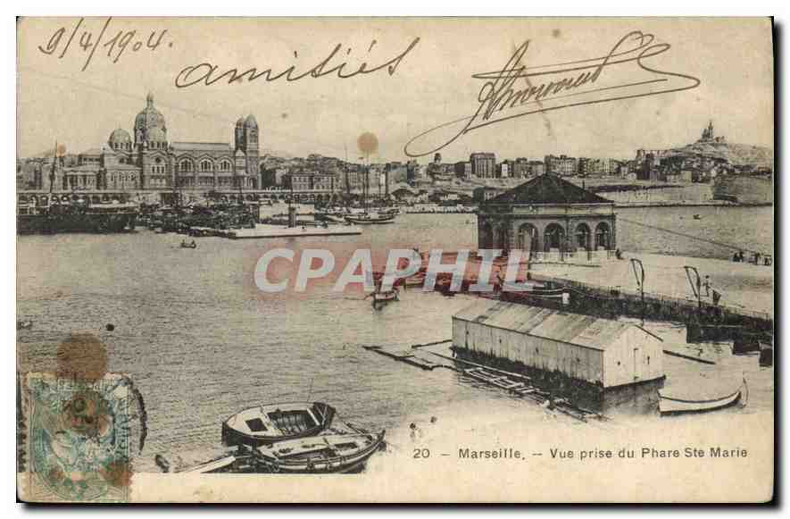 Marsella — Vista tomada desde el Faro de Santa María — Zapatos