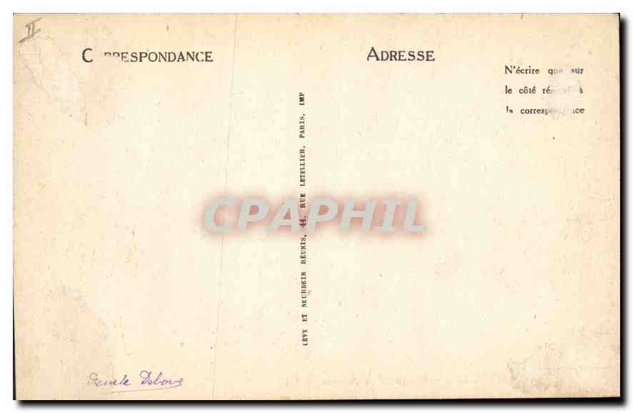 CPA Marseille Bassin de la Joliette  — Rückseite