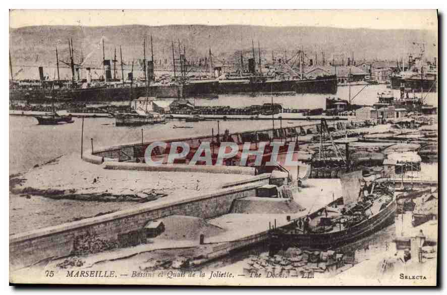 Marseille — Bassins et Quais de la Joliette — The Docks — LL. — Selecta