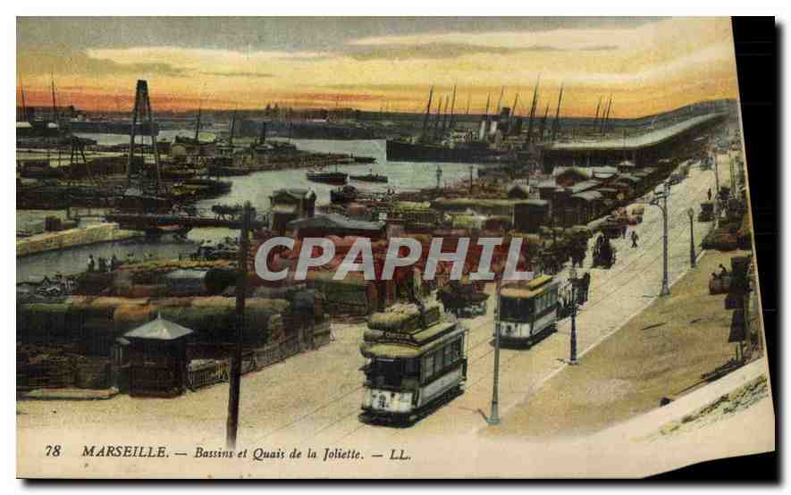 CPA Marseille Bassins et Quais de la Joliette 