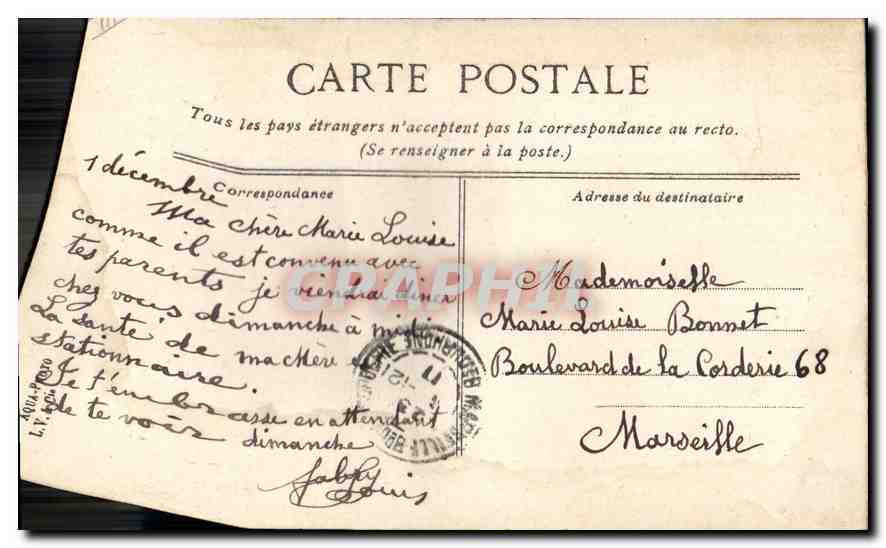 Marseille, la Cathédrale et le Port de la Joliette — éditeur L. V. C. G. n°63 — Reverso