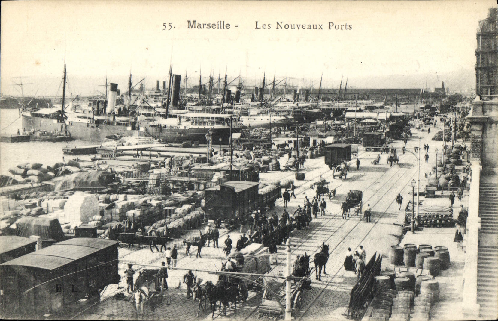Marseille - Les Nouveaux Ports — éditeur E.L. n°55