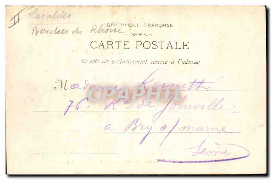 Marseille - 966 - Quai d'Embarquement des Transatlantiques — Éditeur : Lacombe, 18, rue Tadmoréau — Verso