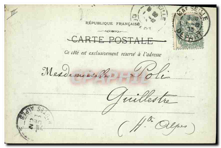 CPA Marseille Bassins de la Joliette  — Rückseite
