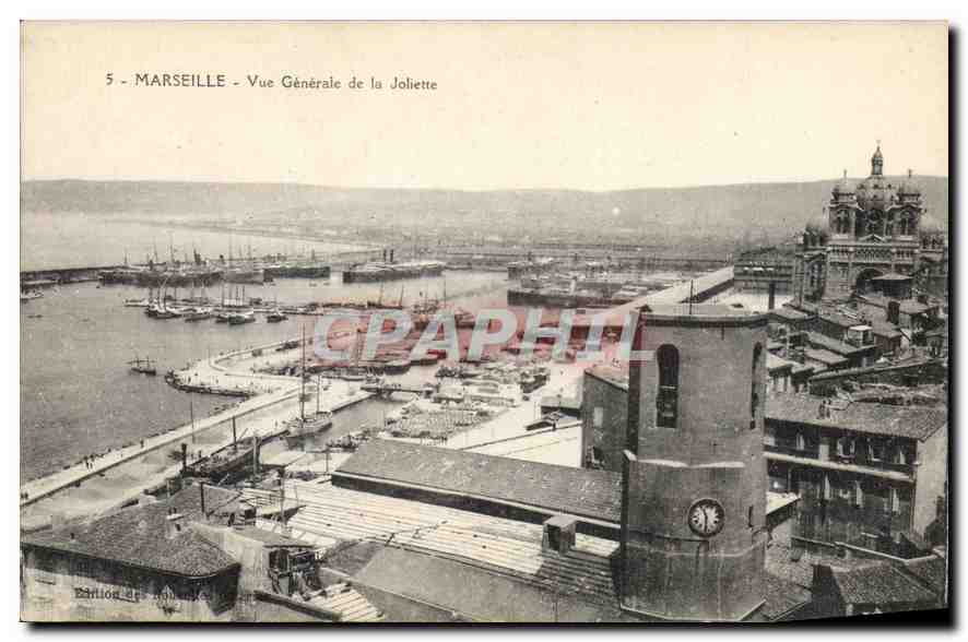 Marseille - Vue Générale de la Joliette — Éditeur Guy Munari, n°5
