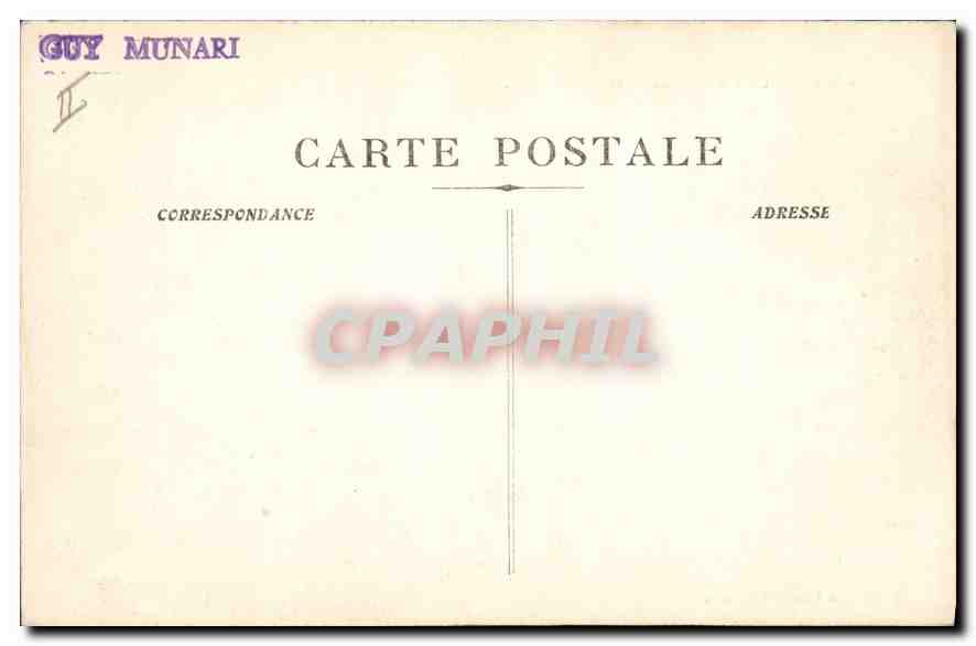Marseille - Vue Générale de la Joliette — Éditeur Guy Munari, n°5 — Verso