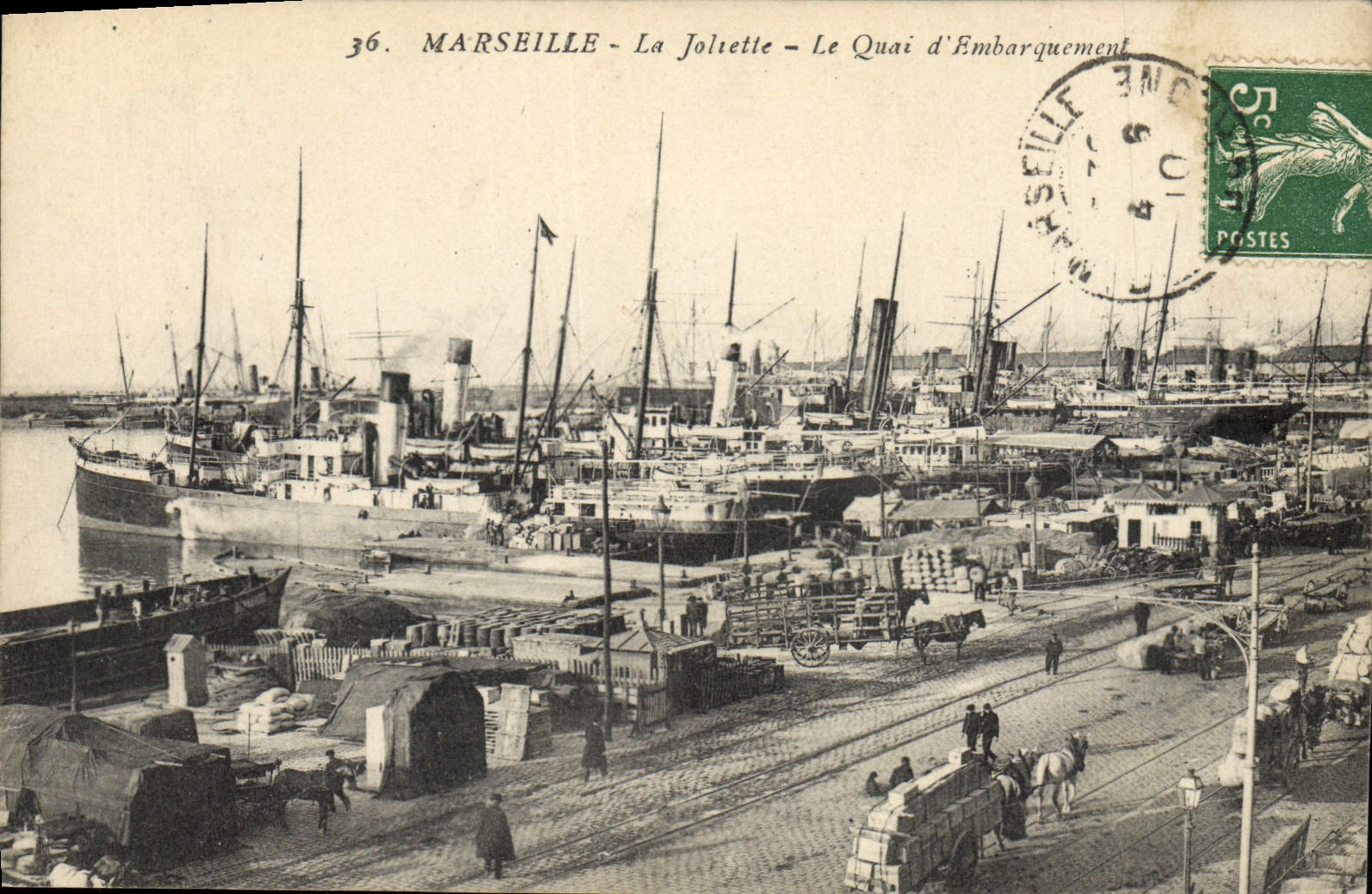 Marseille - La Joliette - Der Embarkationskai — Verlag La Carte Postale, n°36