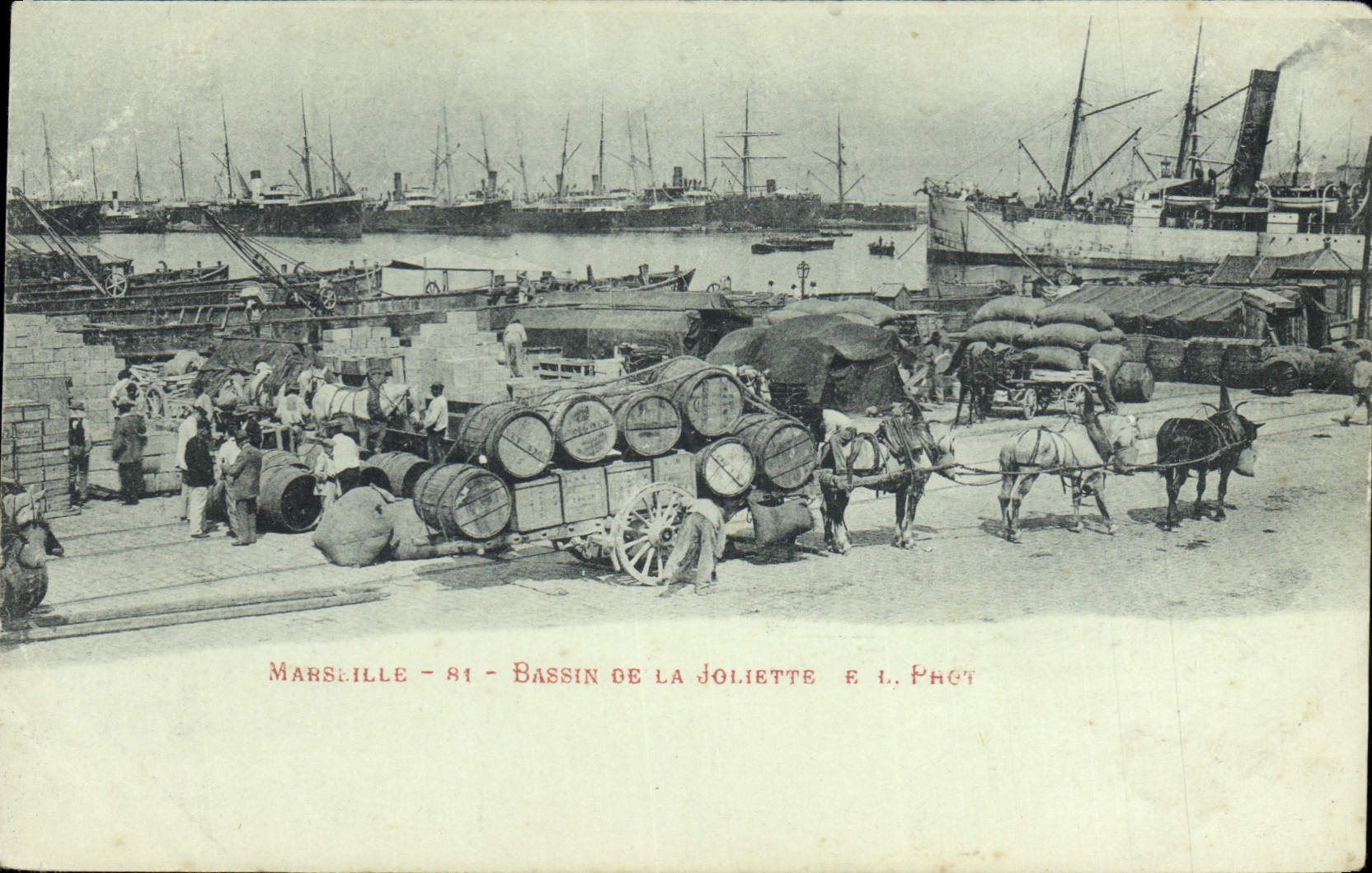 Marseille - 81 - Bassin de la Joliette — E. L. Phot