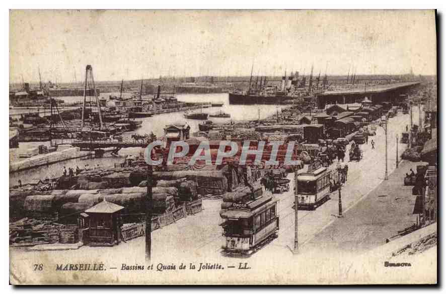 Marseille — Bassins et Quai de la Joliette — LL. — Salmova