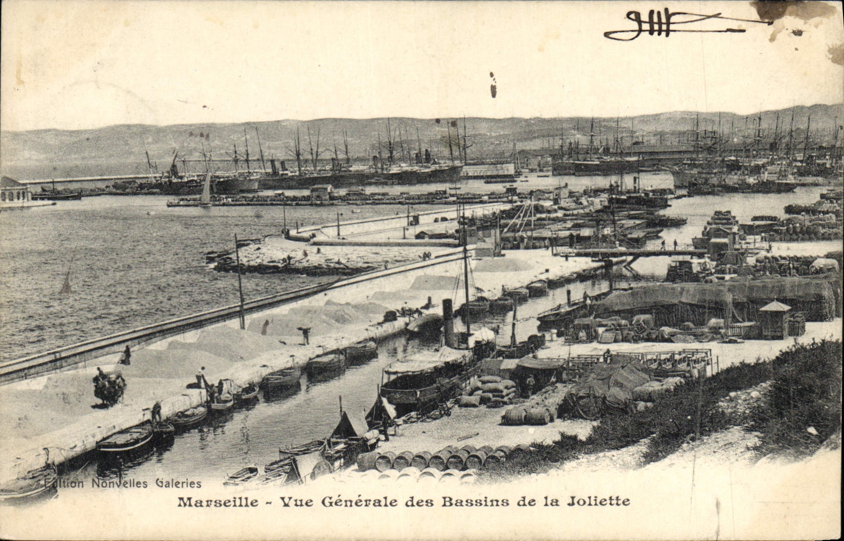 Marseille - Vue Générale des Bassins de la Joliette — Édition Nonvelles Galeries