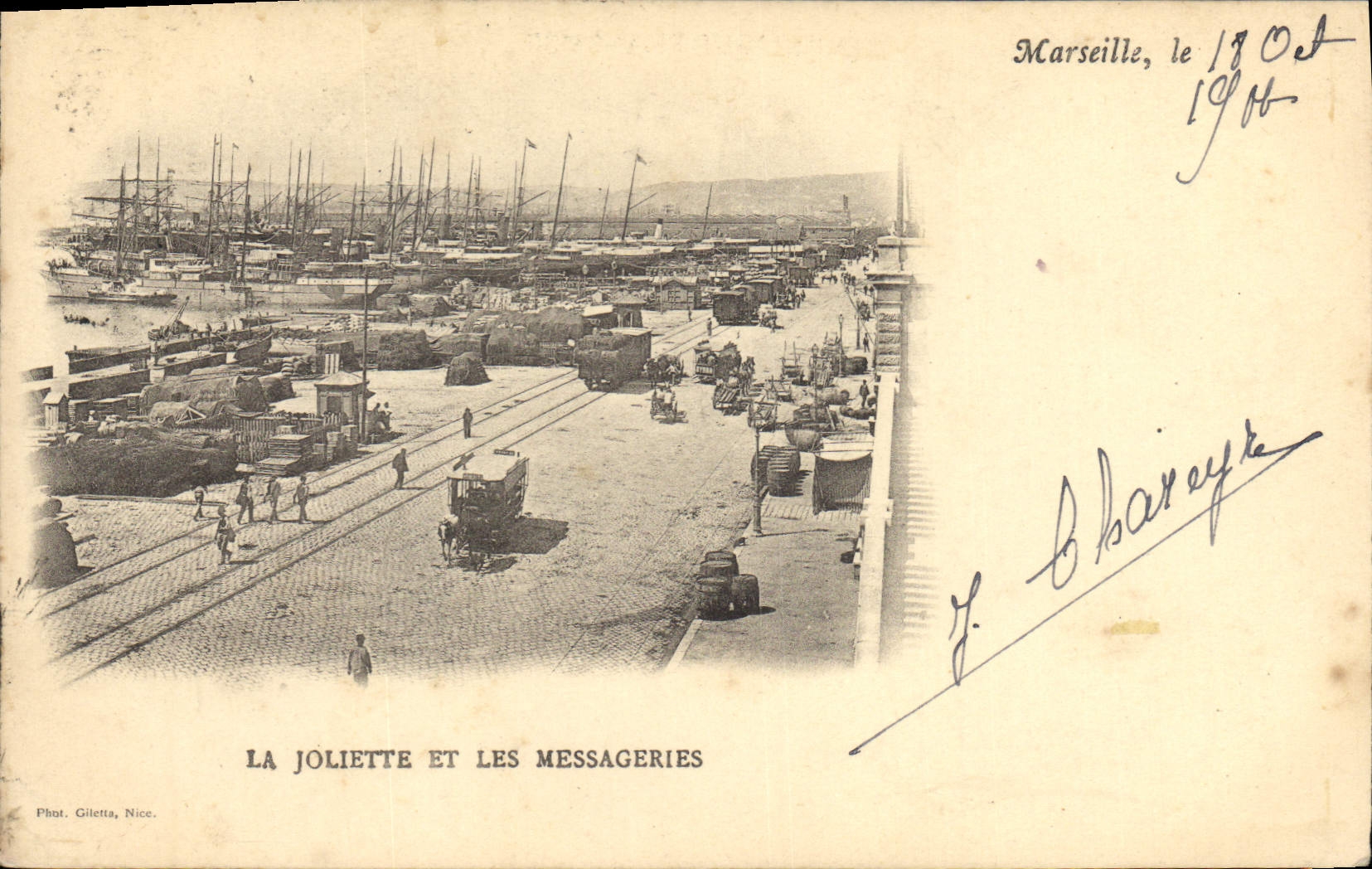 La Joliette et les Messageries — Marseille — Phot. Giletta, Nice