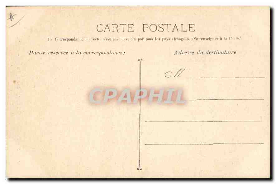 CPA Marseille les Pierres Plates et le Phare Ste Marie  — Rückseite