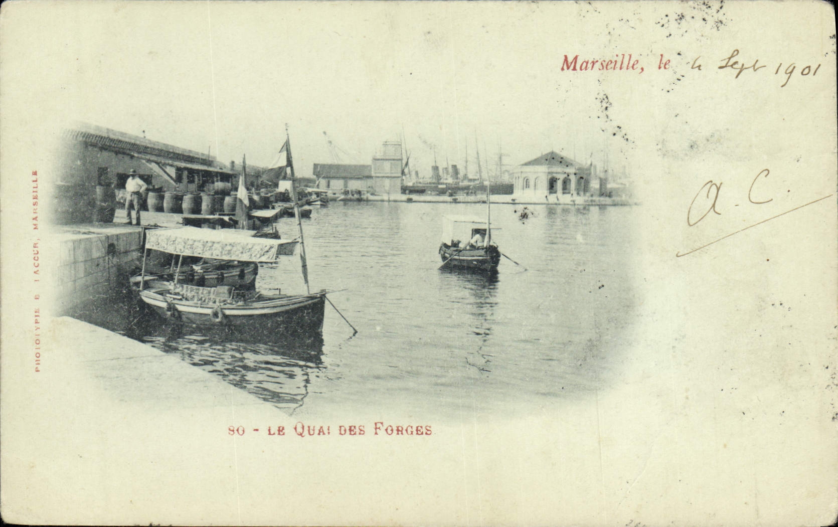 CPA Marseille le Quai des Forges 