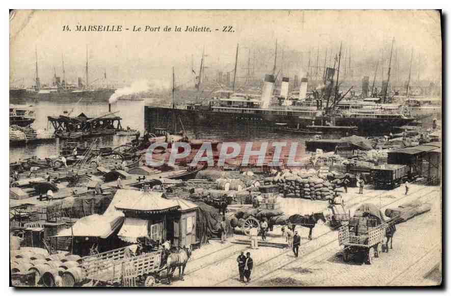 CPA Marseille le port de la Joliette 