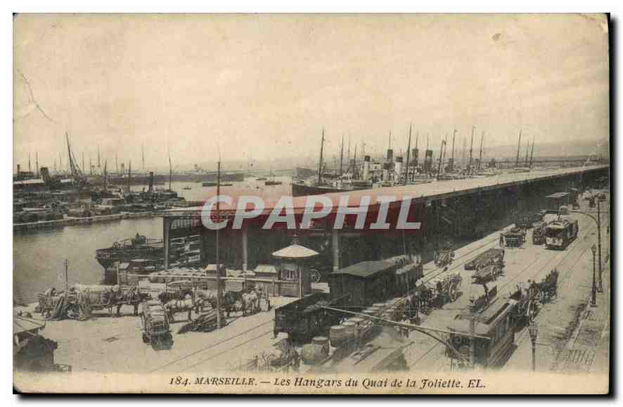 CPA Marseille les Hangars du Quai de la Joliette 