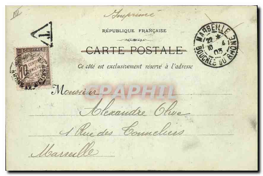Marseille - 968 - Intérieur du Bassin de la Joliette — Photographe L. Cauur, 19, rue Toubaneau — Rückseite