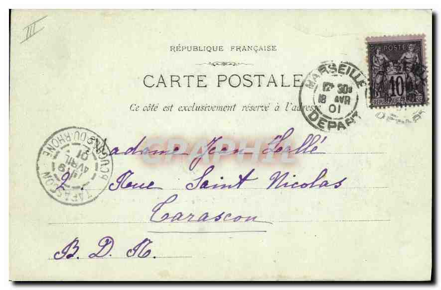Marseille — Les Bassins de la Joliette — Phototypie E Lacour n°62 — Reverso