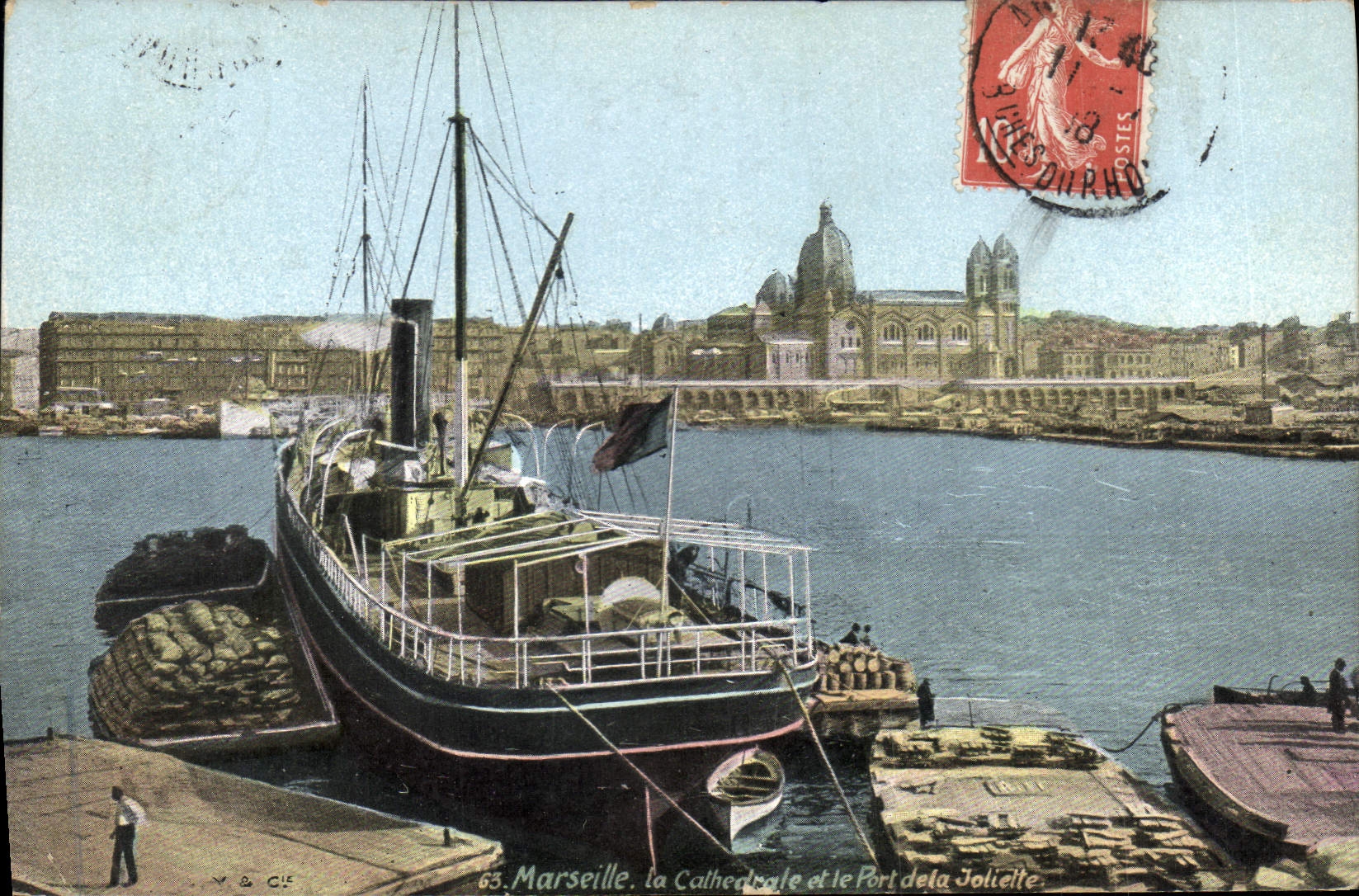 Marseille. la Cathédrale et le Port de la Joliette — V. & C. 65