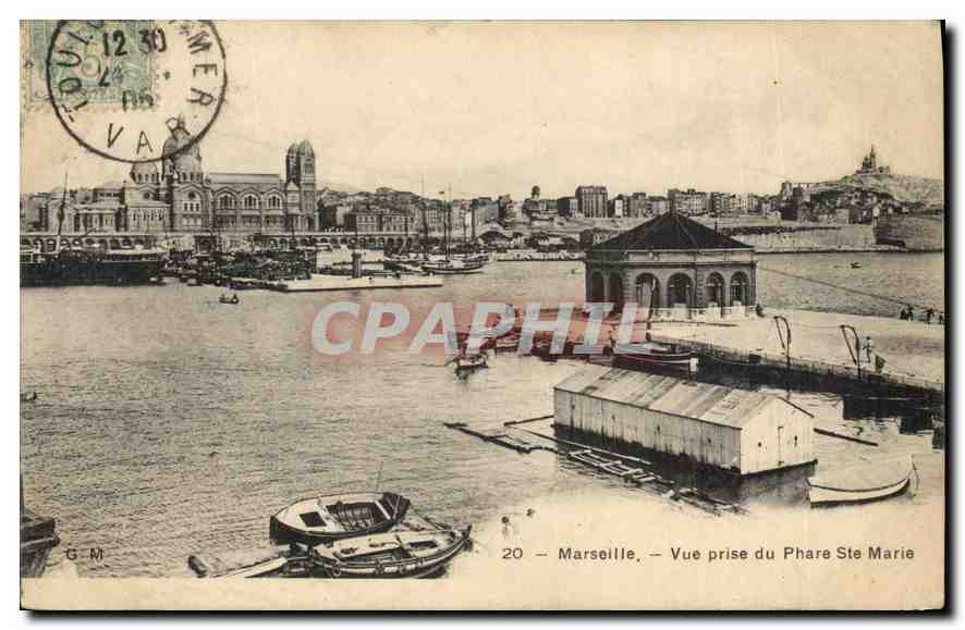 Marseille — Vue prise du Phare Ste Marie — CPAPHIL n°20