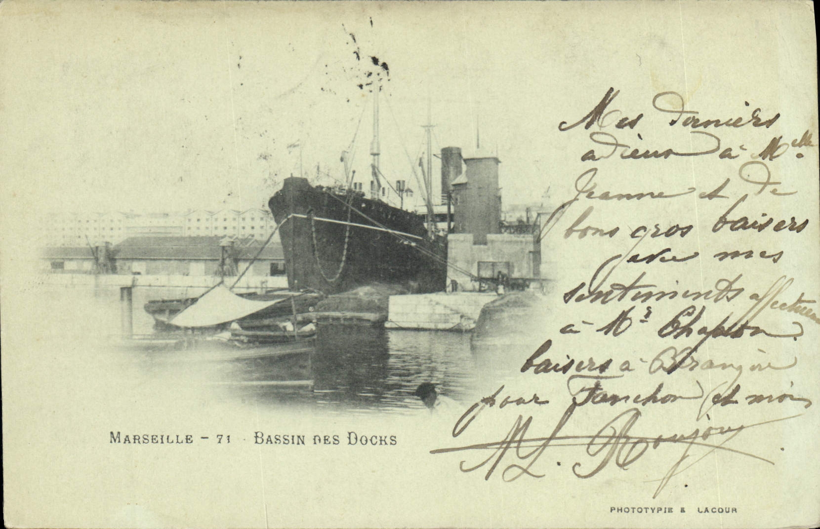 Marseille - 71 - Bassin des Docks — Phototypie & Lacour