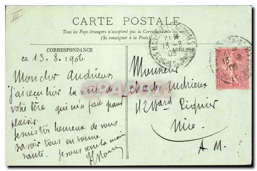 Marseille — Le Quai de la Joliette et la Cathédrale — LL. n°77 — Reverso